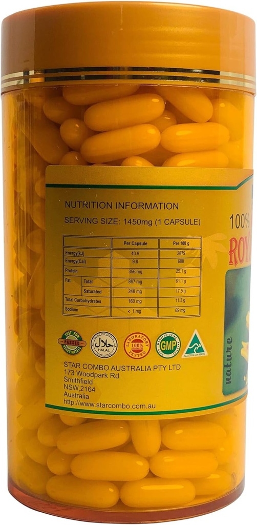 Royal Jelly Supplement 1450mg – 365 Capsules – Rich in Nutrients for Vitality and Well-being – Made in Australia 4
