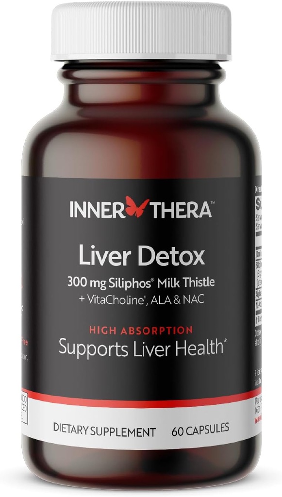 Liver Detox with 360 mg Milk Thistle Supplement with Alpha Lipoic Acid, Choline and NAC, Supports Healthy Liver Function, 60 Veggie Caps 2