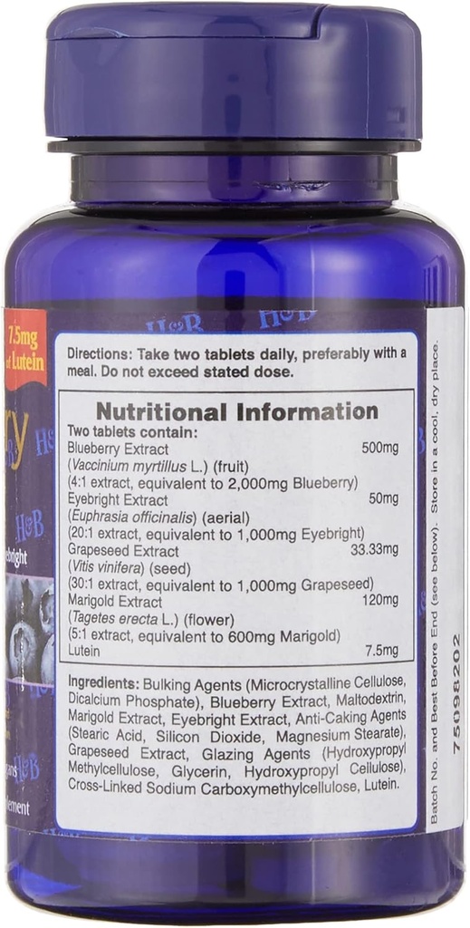 Holland & Barrett Blueberry Vision 60 Capsules 3