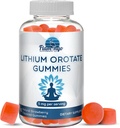 Lithium Orotate Gummies 5mg per Serving - Third Party Tested, Plant Based. Alterative to Lithium Drops or Pills. Trace Mineral for Mood Support- Strawberry Flavored Lithium Supplements- 60 Count 2