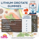 Lithium Orotate Gummies 5mg per Serving - Third Party Tested, Plant Based. Alterative to Lithium Drops or Pills. Trace Mineral for Mood Support- Strawberry Flavored Lithium Supplements- 60 Count 3