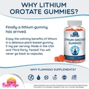 Lithium Orotate Gummies 5mg per Serving - Third Party Tested, Plant Based. Alterative to Lithium Drops or Pills. Trace Mineral for Mood Support- Strawberry Flavored Lithium Supplements- 60 Count 4