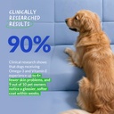 Omega 3 Fish Oil for Dogs - Skin & Coat Supplement with Cod Liver Oil, Algae, EPA & DHA Fatty Acids for Dog Shedding, Itch Relief, Hot Spots, Skin Allergy, Joint & Heart Support - 90 Soft Chews 5