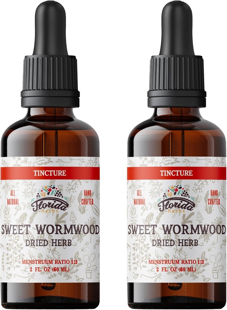 Sweet Wormwood Organic Tincture - Natural Intestinal Cleanse and Digestive Cleanse Supplement - Wormwood Herb Extract for Detox - Made in USA - 2 Fl Oz (Sweet Wormwood - 2 Fl Oz) 6