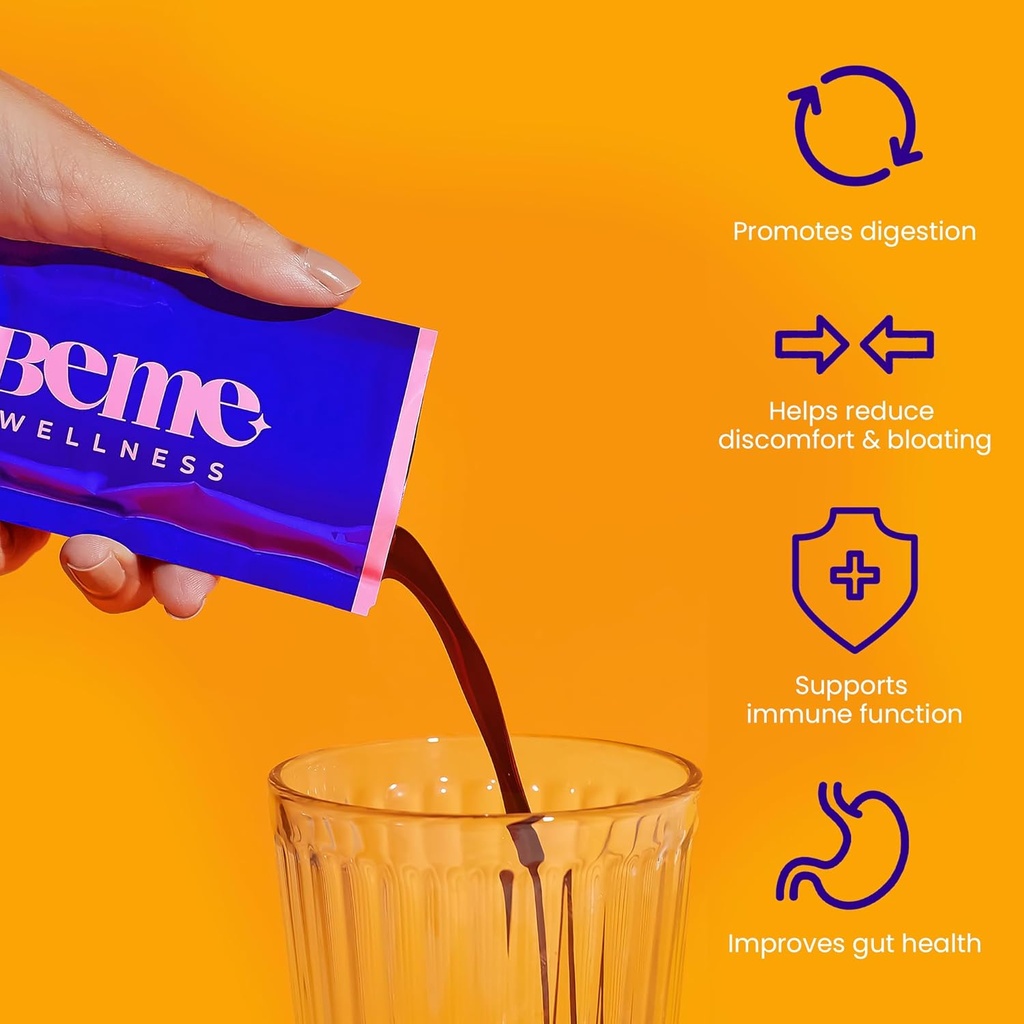 BeMe Liquid Probiotics for Digestive Health, 3-in-1 Post, Pre and Probiotics Supplement for Gut Health - 2X Faster Absorption with Inulin, B. lactis, Totipro to Provide Bloating Relief for Women 4