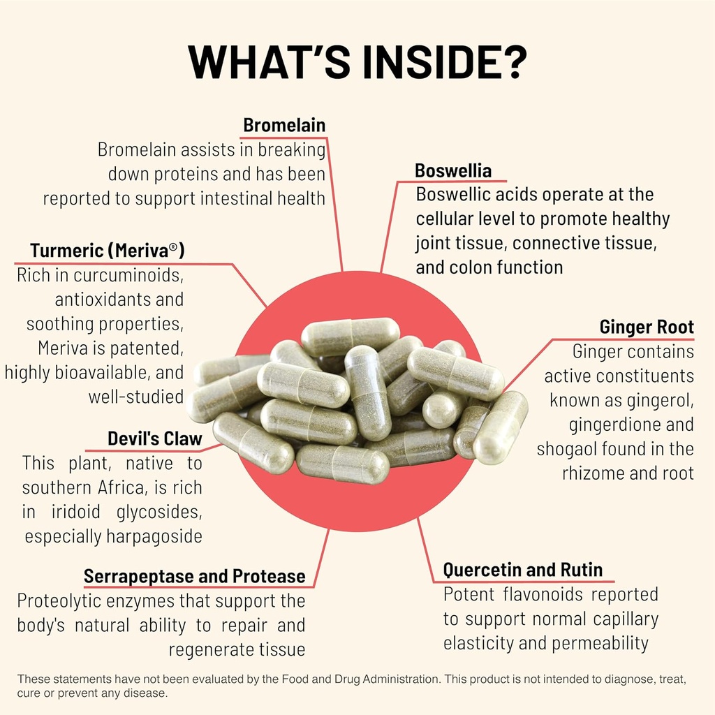 Mountain Peak Nutritionals Cell Rescue - Antioxidant Immune Support Supplement with Turmeric, Ginger Root, and Bromelain - Supports Intestinal Health & Whole Body (90 Capsules) 5