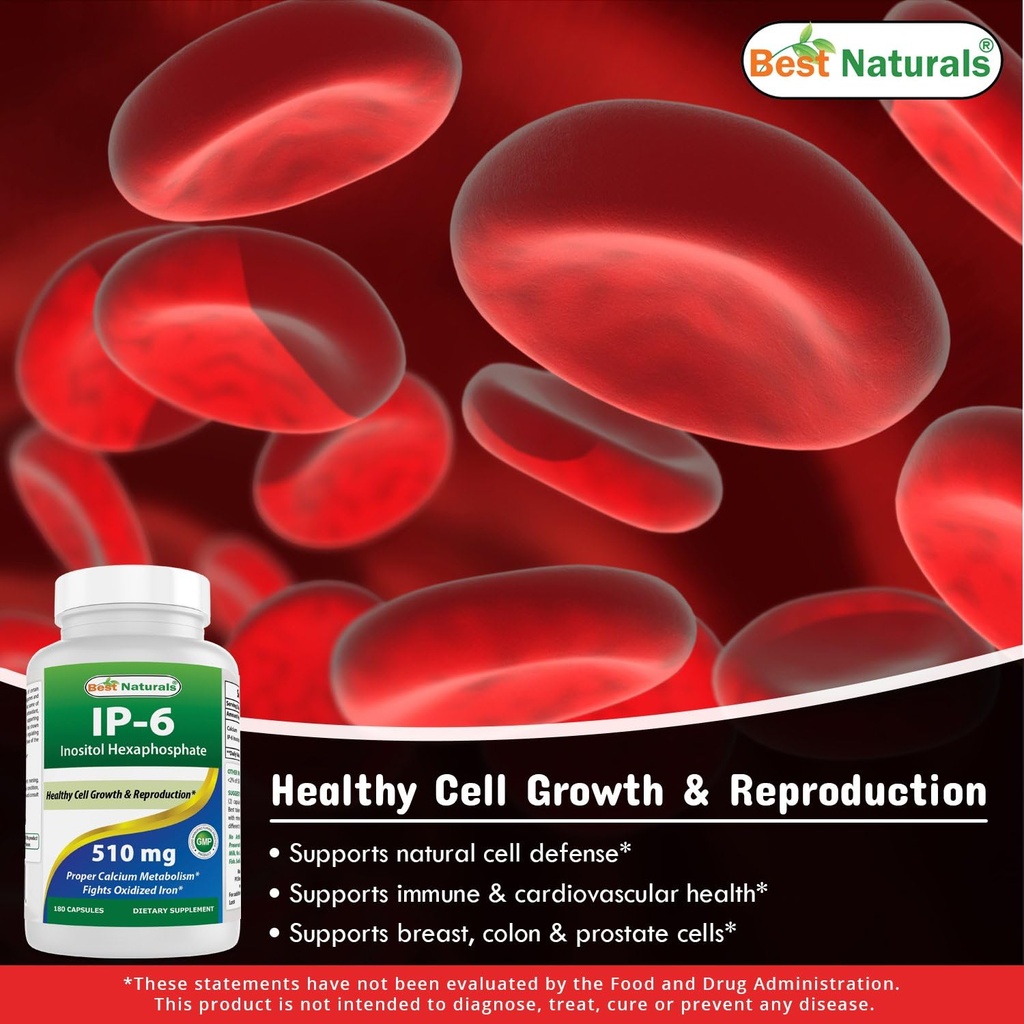 Best Naturals IP-6 510 mg & Vitamin K2 (MK7) with D3 5