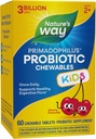 Nature's Way Primadophilus Probiotic Chewables for Kids, Supports Healthy Digestive Flora*, for Kids Ages 2+, 3 Billion CFU, 60 Cherry Flavored Chewables (Packaging May Vary) 2