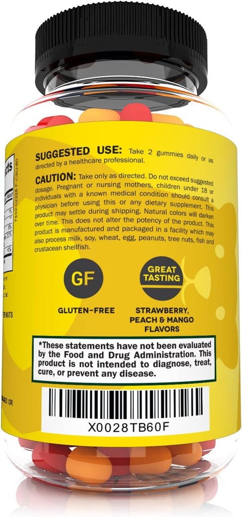 Premium Vitamin D3 Gummies – Powerful Vitamin D Gummies to Support Healthy Bones, Mood & Immune System – 2000 IU of Vitamin D3 per Serving – 60 D3 Gummies 4