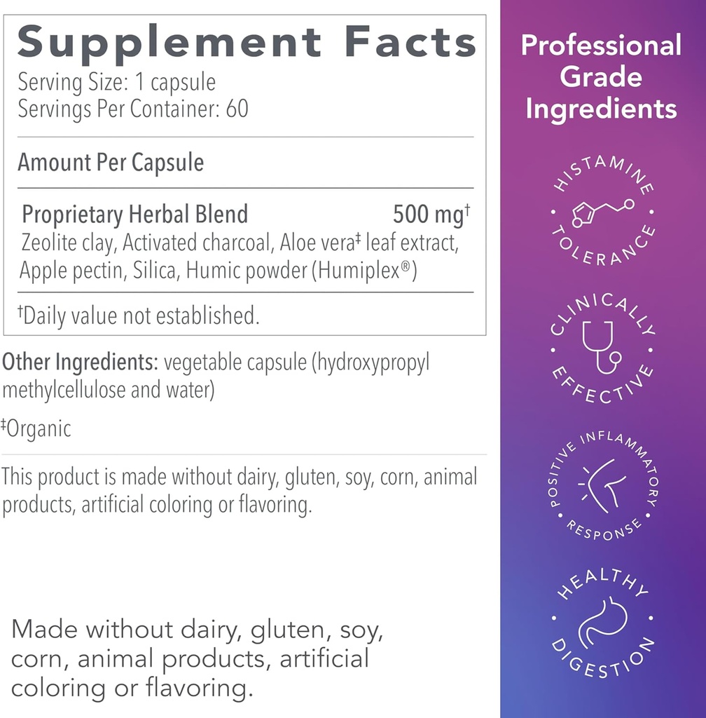Biocidin G.I. Detox+ Gentle Binder & Liver GB+ Gallbladder Liver Support - Help Optimize Toxin Removal & Fat Digestion - Activated Charcoal, Zeolite, TUDCA & Bitter Herbs (2 Products) 5