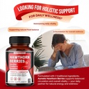 7 in 1 Ultra Hawthorn Berry with Uva Ursi Dandelion Cranberry Apple Cider Vinegar - Heart, Kinney Health Support 3