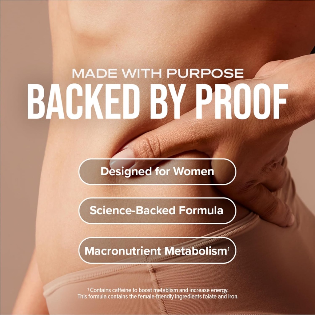 Hydroxycut +Women - 60 Rapid-Release Liquid Capsules, Pack of 2 - Includes Biotin, Collagen, Folate & Iron 6