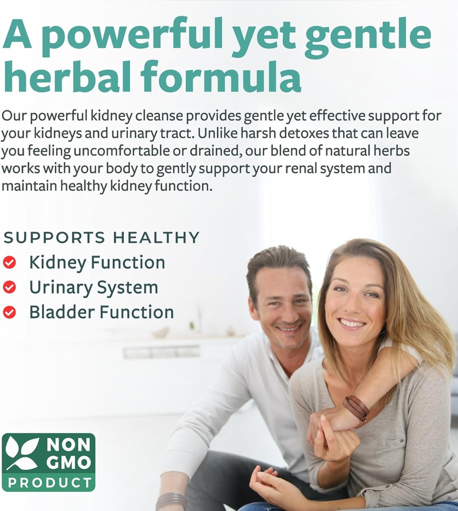 Chanca Piedra Kidney Cleanse Detox & Repair - Herbal Liver & Kidney Support Supplement with Cranberry Astragalus & More for Cleansing Protective Support - Vegan Non-GMO & Lab Verified (4 Month Supply) 3