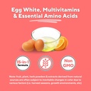 Albumin Supplement with Vitamin B Complex, Amino Acids, Egg White & Whey Protein Powder - Energy, Stamina, Immune, Wellness Support - 120 Tablets, Non-GMO, Gluten-Free 5