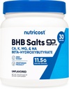 Nutricost Keto BHB Exogenous Ketones 4-in-1 (30 Servings) 12g Beta-Hydroxybutyrate (BHB) Per Serving, (Unflavored) - Ketone Salts 2