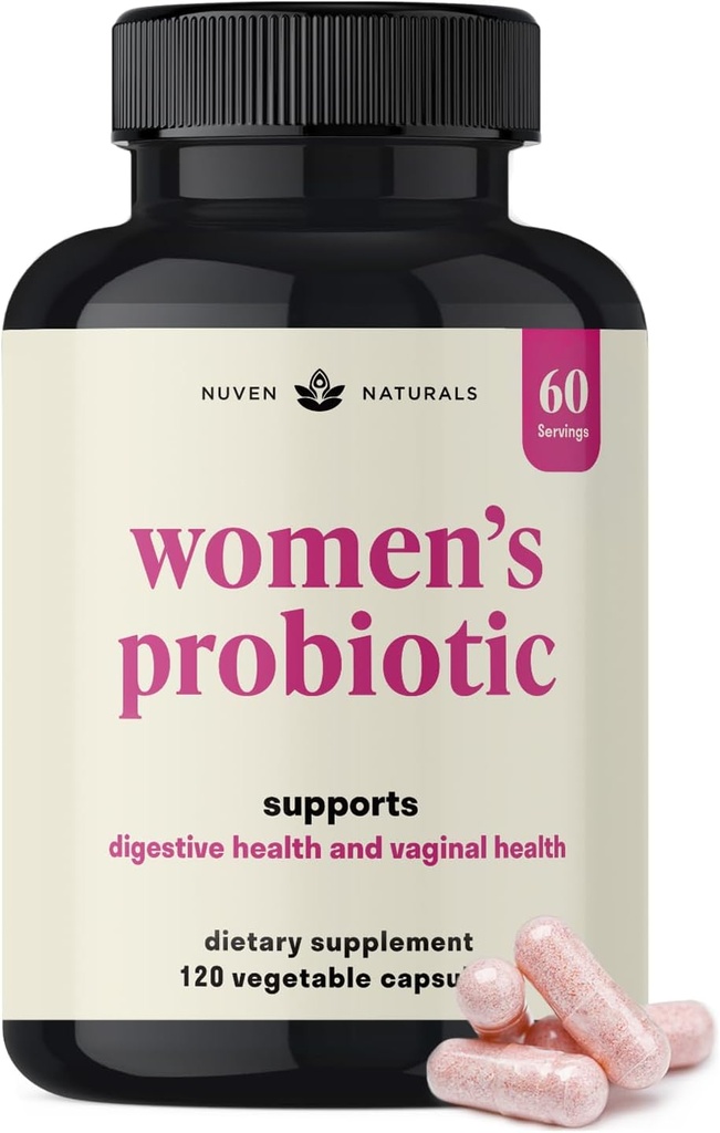3-in-1 Womens Probiotic - 60 Servings - 12 Unique Strains, Prebiotics, D-Mannose, & Cranberry for Digestive Health, Vaginal Health & Immune Support - Prebiotics and Probiotics for Women | pH Balance 2