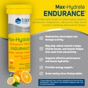 Trace Minerals Max-Hydrate Endurance - Daily Energy Support Supplement - Electrolyte Supplement to Aid Against Muscle Cramps - Supplement to Support Hydration - Citrus, 10 Tabs (80 Servings) 4