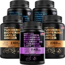 MEDCHOICE Sleep Melatonin (90ct), Turmeric & Ginger (240ct), and Nootropic Brain (120ct) Supplement Bundle - Wellness Trio for Brain, Sleep, & Immune Support - Vegan, Non-GMO, Gluten-Free 2