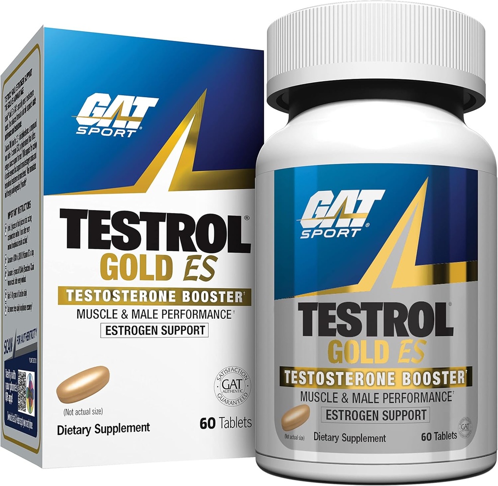 GAT SPORT Testrol Gold ES, Tribulus, DIM, Zinc, Longjack, Fenugreek, Saw Palmetto, Estrogen Balance, 60 Tablets 2