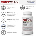 Superior Labs Test Worx Natural Testosterone Booster Supplement with Clinically Proven LJ100 and 8 Other Powerful Ingredients - Noticeable Increase in Energy, Stamina, Recovery, Sleep and Mood 6