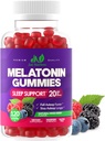 Melatonin 20mg Gummies for Adults (120 Count) - High Potency Sleep Support with 10mg of Melatonin Per Gummy - Gluten-Free, Non-GMO, Vegetarian, Great Tasting Mixed Berry Flavor - 60 Servings 2