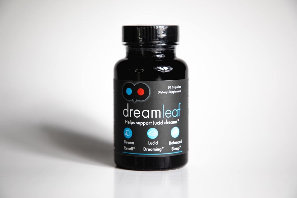 Dream Leaf Pro - Premium Lucid Dreaming Supplement - 60 Capsules,Valerian Root, Mugwort, Alpha GPC, Choline Bitartrate, Huperzine-a 4