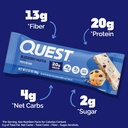Quest Nutrition Blueberry Muffin Protein Bars, 20g Protein, 2g Sugar, 5g Net Carb, Gluten Free, Keto Friendly, 12 Count 4