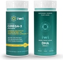Iwi Omega-3 Essential & DHA Omega-3 Bundle, 30 Servings, Vegan Plant-Based Algae Omega 3, Krill & Fish Oil Alternative, No Fishy Aftertaste 2