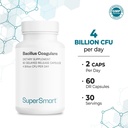 Supersmart Bacillus Coagulans Probiotic 4 Billion CFU per Day (High Absorption) - Lactobacillus Sporogenes Supplement | Non-GMO & Gluten Free - 60 Delayed Release Capsules 6