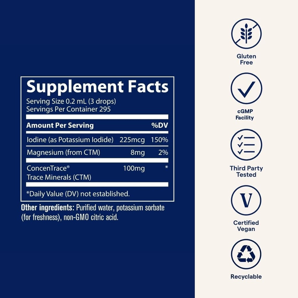 Trace Minerals Research IOKI01 - Liquid Ionic Iodine from Potassium Iodide Supplement, 0.3 lb 6
