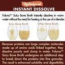 Solo Bone Broth Protein Collagen Powder Low Sodium, 16g Hydrolyzed Collagen Type I & III, for Healthy Skin, Nails, Hair, Joints & Digestion, Grass Fed, 1 lb (Bag - Net Wt. 1 lb. Powder) 6