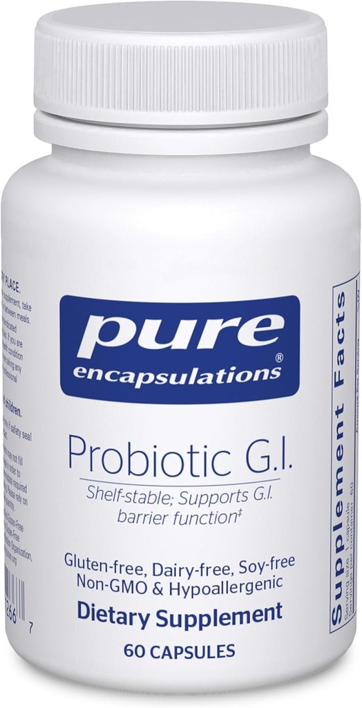 Pure Encapsulations Probiotic G.I. - Shelf Stable Probiotic for Intestinal Health & Gastrointestinal Support - with Lactobacillus & Bifidobacterium - 60 Capsules 2