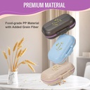 3 Packs 7-Compartments Pill Organizer - Large, Secure Locking and Moisture Proof Pill Box -Travel Friendly with Labels - Portable Daily Pill Dispenser for Vitamins/Fish Oils/Supplements - Pastillero 6