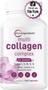 Micro Ingredients Multi Collagen Complex for Women & Hair Vitamins Complex Capsules Bundle 2 Pack | Grass-Fed Collagen Peptides | 14-in-1 Advanced Hair Growth Support 3