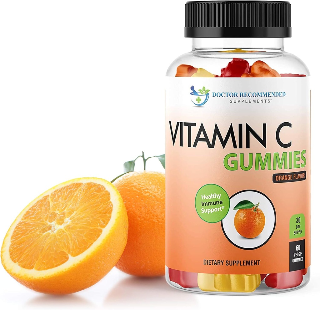 Vitamin C Gummies for Adults and Kids - 80mg Vit C Per Serving as Ascorbic Acid - Pectin Based Gummy Immune Support with No High Fructose Corn Syrup, Gluten or Artificial Sweeteners - 60 Gummies 2