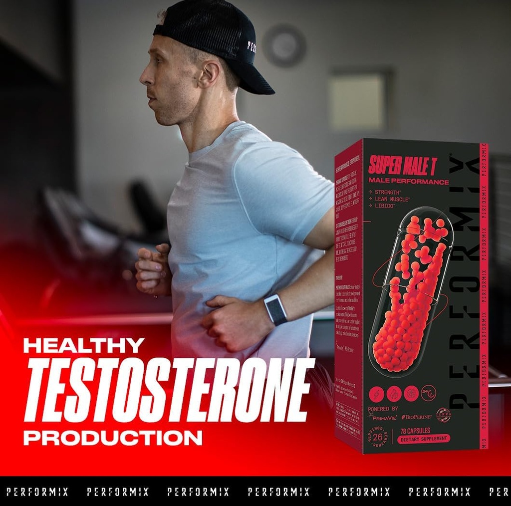 PERFORMIX - Super Male T - Testosterone Booster - Increase Strength & Muscle - Promotes Endurance, Stamina, Libido, Mood & Mental Clarity - Mass Gainer - 26 Servings 3