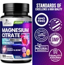 Magnesium Citrate Supplement Pills 1000mg - 3X Strength Magnesium Supplements for Bone, Muscle, Heart, Nature's Sleep Support for Men & Women, Vegan Mag Mineral, Non-GMO, Bottled in USA, 180 Capsules 5