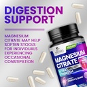 Magnesium Citrate Supplement Pills 1000mg - 3X Strength Magnesium Supplements for Bone, Muscle, Heart, Nature's Sleep Support for Men & Women, Vegan Mag Mineral, Non-GMO, Bottled in USA, 180 Capsules 6