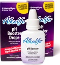 Alkalife Alkaline Water Drops | The First Patented Alkalizing pH Booster w/Minerals & Electrolytes | Balance pH, Neutralize Acid, Immune Support, Peak Performance, Detox, Overall Wellness - Pack of 2 2