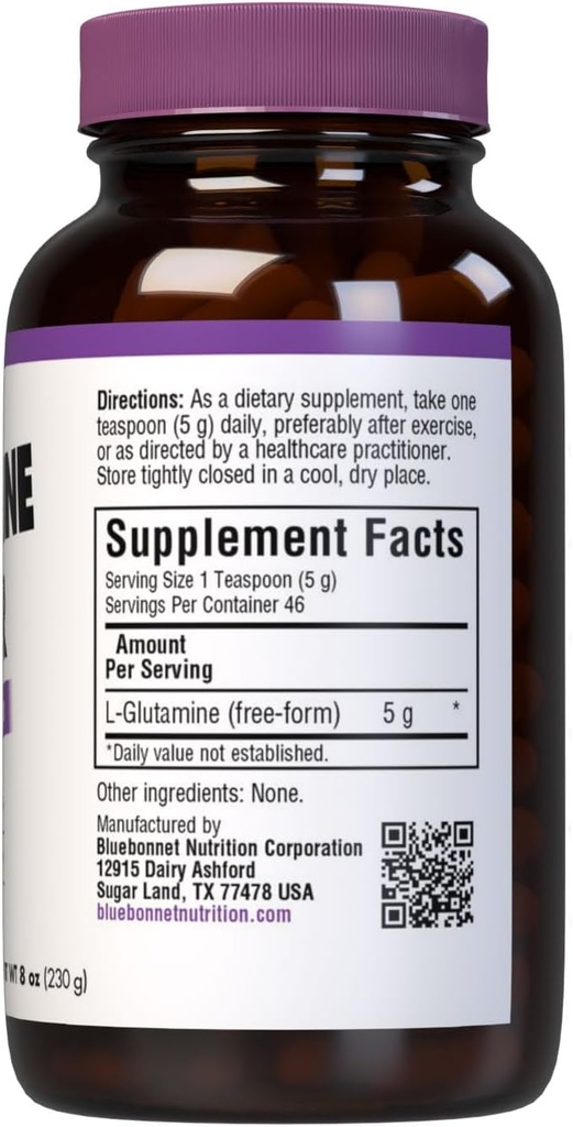 Bluebonnet Nutrition L-glutamine Powder, 8 Ounce 3