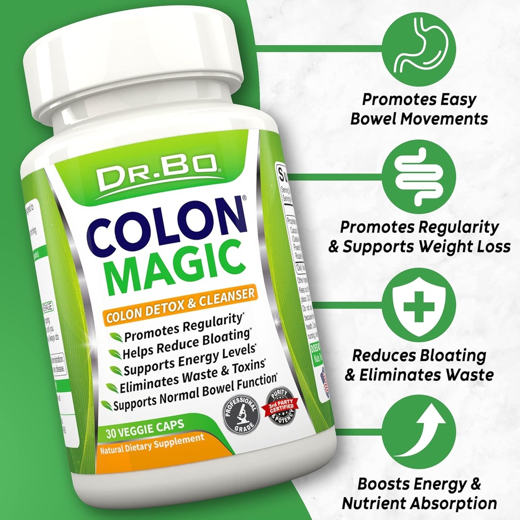 Colon Cleanser Detox Supplement Capsules - 15 Day Colon Cleanse Pills & Probiotic Herbal Formula - Daily Bowel Movement Supplements for Intestinal Stomach Bloating Digestive Gut Cleansing Support 4