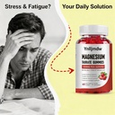 Magnesium Taurate Gummies with Magnesium Taurate, Magnesium Glycinate & Magnesium Citrate-for Heart Health, Muscles Function, Mood Support-Vegetarian, Non-GMO 5