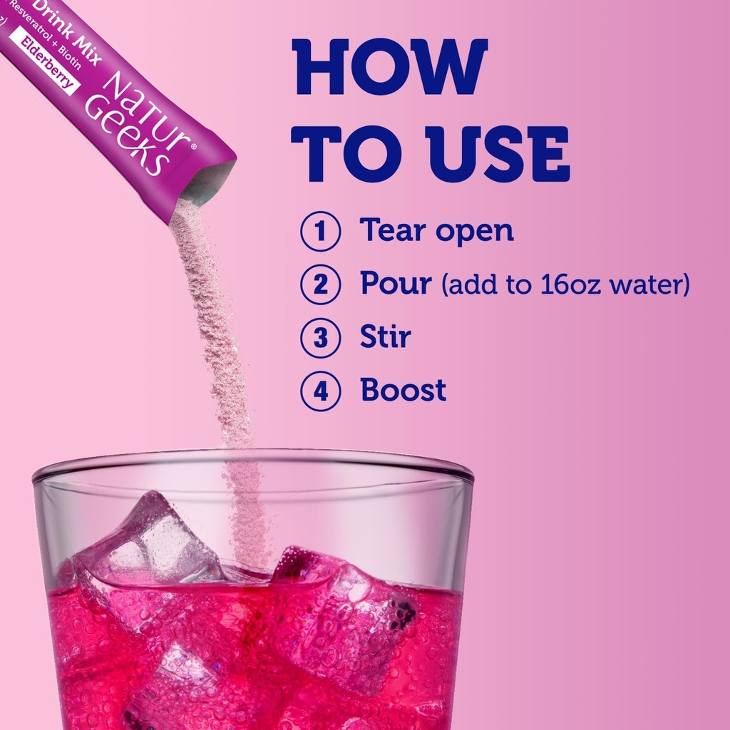 NutraGeeks Vegan Electrolytes Powder Packets – Sugar-Free Electrolytes for Instant Hydration – Hydration Powder with Elderberry & Mango Flavors – No Sugar, 12 Servings 6