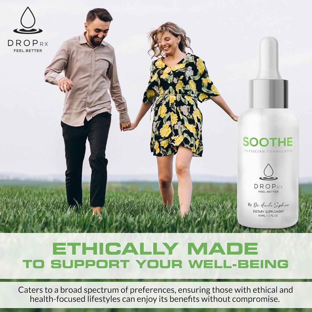 DropRx Soothe by Dr. Nicole Saphier – Organic Turmeric & Ginger Root Liquid Extract, Supports Digestion & Wellness, Non-GMO, Vegan, Gluten-Free, Kosher, Made in USA (2 Fl Oz) 6