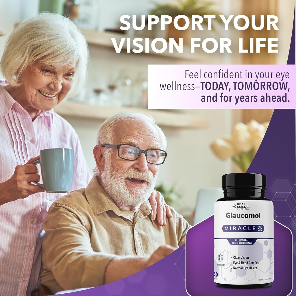 Offers Glaucomol Miracle - an All Natural Supplement - Vitamins for Vision Clarity, Vision Support Supplement, and Eye Health 6