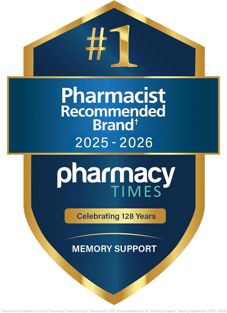 Focus Factor Nutrition for The Brain, Improved Memory & Concentration Brain Supplement, Complete Multivitamin with Vitamins B6, B12, D, Bacopa Monnieri & Tyrosine, 60 Count (2 Pack) 3