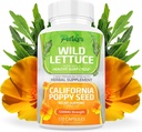 Parker Naturals Wild Lettuce Extract & California Poppy Seed Supplement, 2 Way Premium Strength Herbal Supplement for Healthy Sleep & Relief Support, 120 Capsules 2