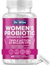 Women’s Probiotic 50 Billion CFU – Supports Digestion, Bloating Relief, Vaginal Odor & pH Balance – Urinary Tract & Gut Health – Clinically Researched Strains – Non-GMO, 60 Capsules 2