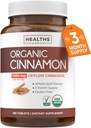 USDA Organic Ceylon Cinnamon Pills - High Potency Ceylon Cinnamon Supplement with 1000mg per Serving for Full Body Antioxidant Support - Vegan Non-GMO cGMP Made & Lab Verified (3 Months Supply) 2