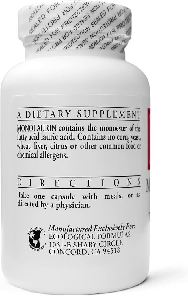 Ecological Formulas 600 mg Monolaurin - Three Individually Sealed Bottles 270 Count 5